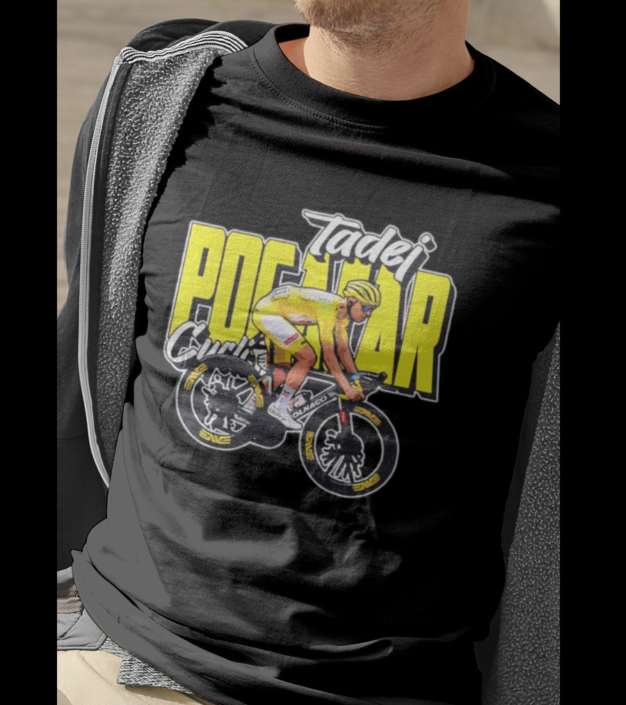 Tadej Pogačar Cyclist Colnago Yellow Jersey T-Shirt