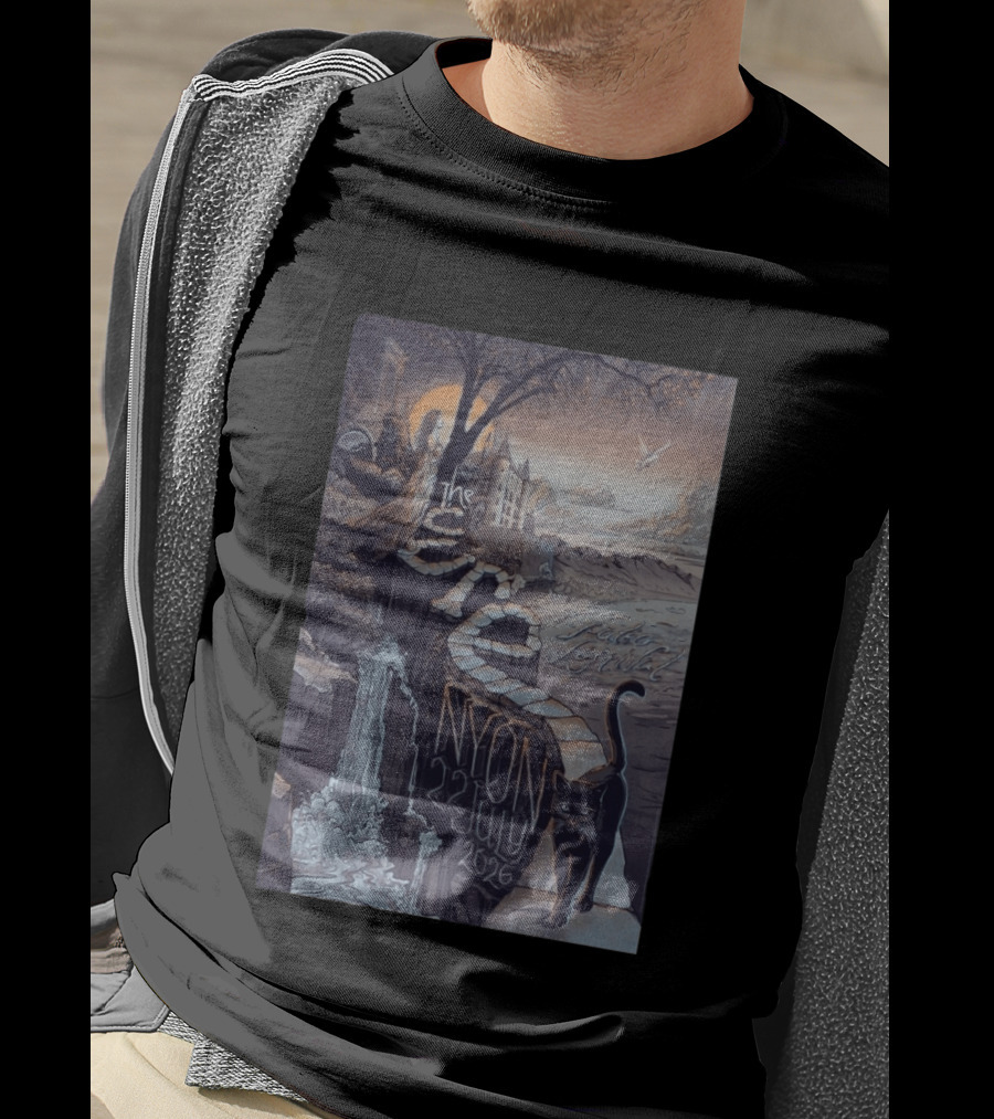 The Cure Paléo Festival Nyon 23 July 2026 Cat And Castle Scenic Pathway T-Shirt