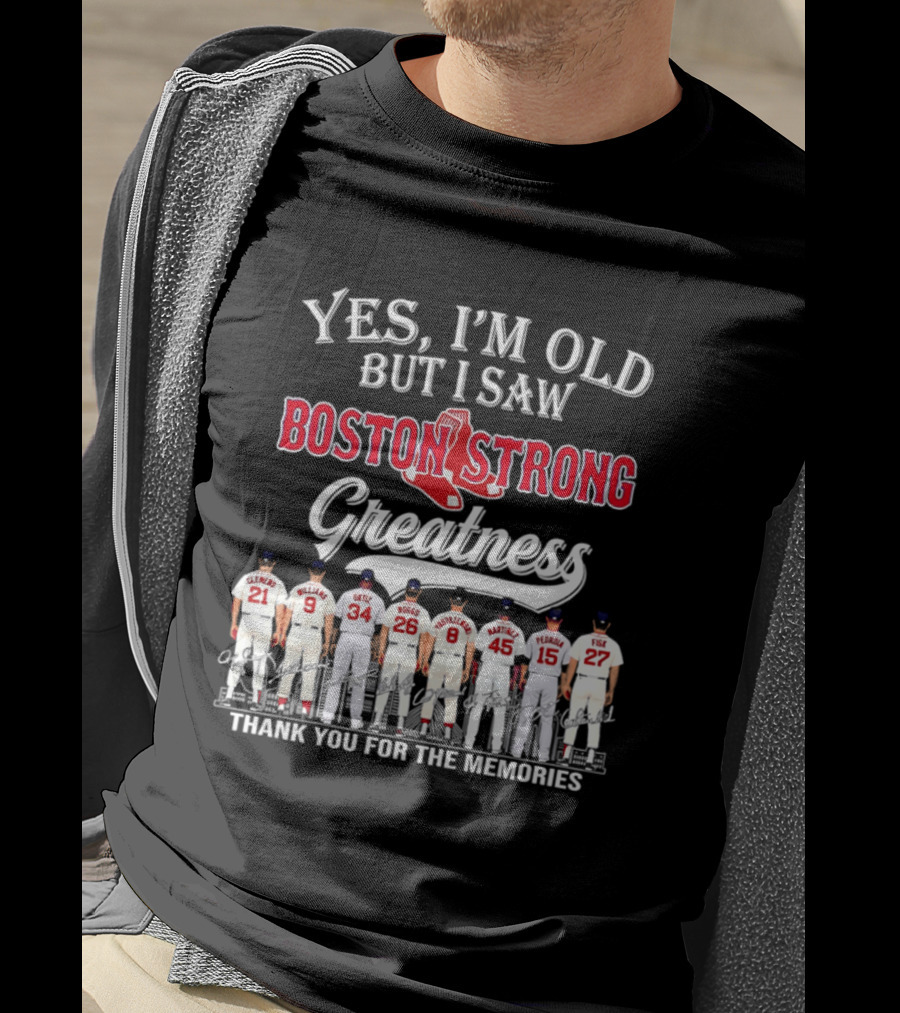 Boston Strong Baseball Legends Thank You For The Memories T-Shirt