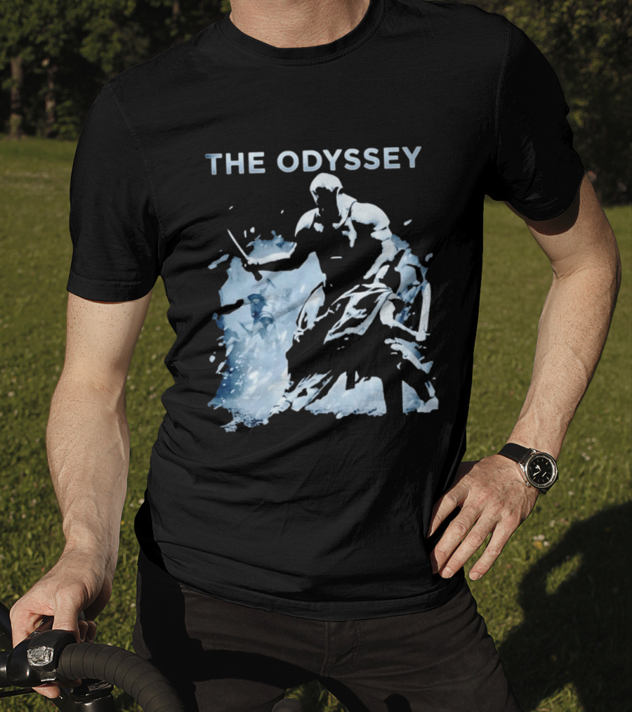 The Odyssey Warrior Dual Blade Combat Hooded Adventure T-Shirt