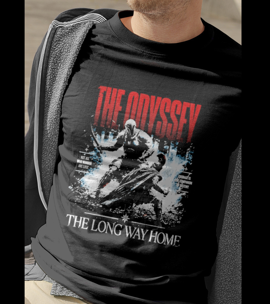 The Odyssey The Long Way Home Skiing Adventure T-Shirt