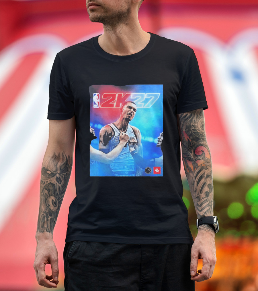 Victor Wembanyama NBA 2K27 Cover Athlete Basketball Gaming 2K Sports T-Shirt