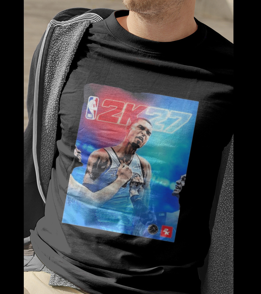 Victor Wembanyama NBA 2K27 Cover Athlete Basketball Gaming 2K Sports T-Shirt