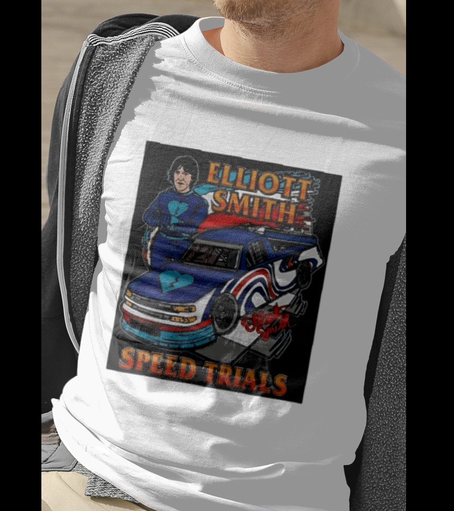 Elliott Smith Speed Trials Racing Car T-Shirt