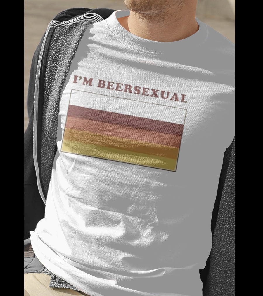 I'm Beersexual Beer Pride Flag Stripes T-Shirt