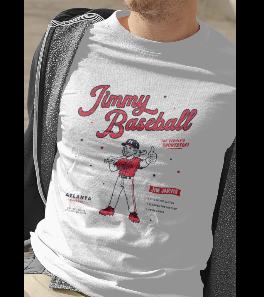 Jimmy Baseball The People's Shortstop Atlanta Braves Star Player Jarvis T-Shirt