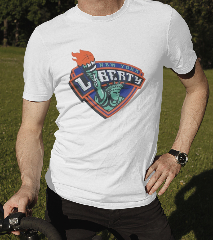 New York Liberty Statue Of Liberty Basketball Torch T-Shirt