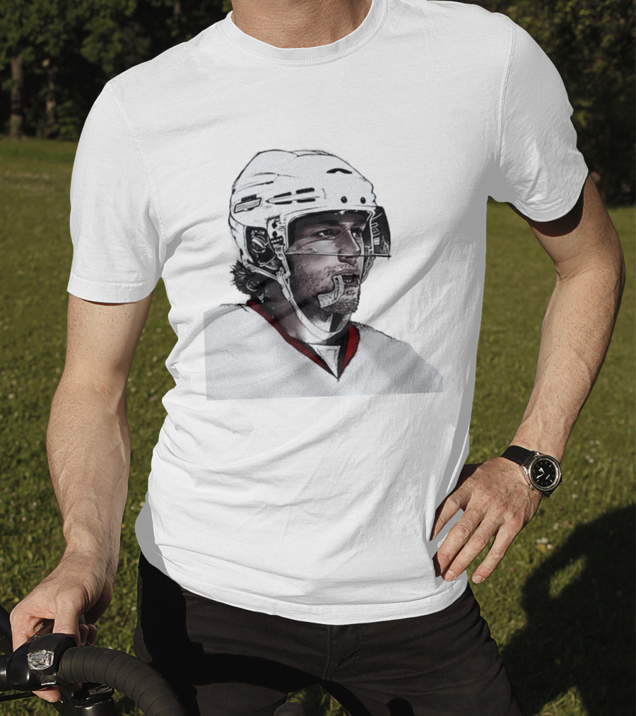 NHL Carolina Hurricanes Mouthguard Action Hockey Player T-Shirt