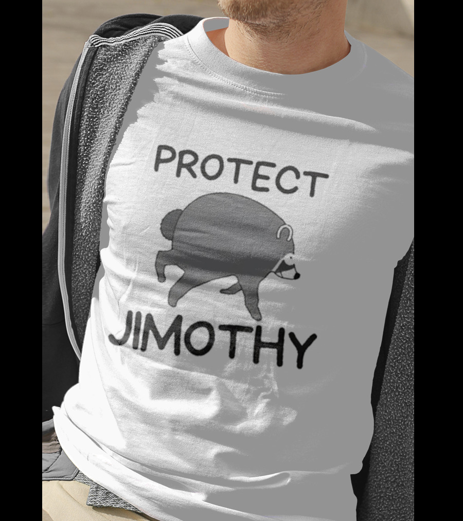 Protect Jimothy Raccoon Cute Cartoon Animal T-Shirt
