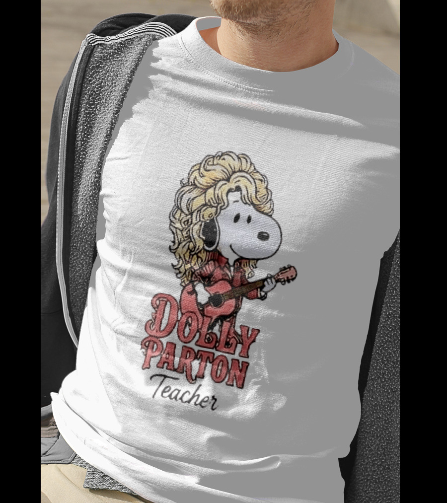 Dolly Parton Teacher Snoopy Plays Guitar T-Shirt