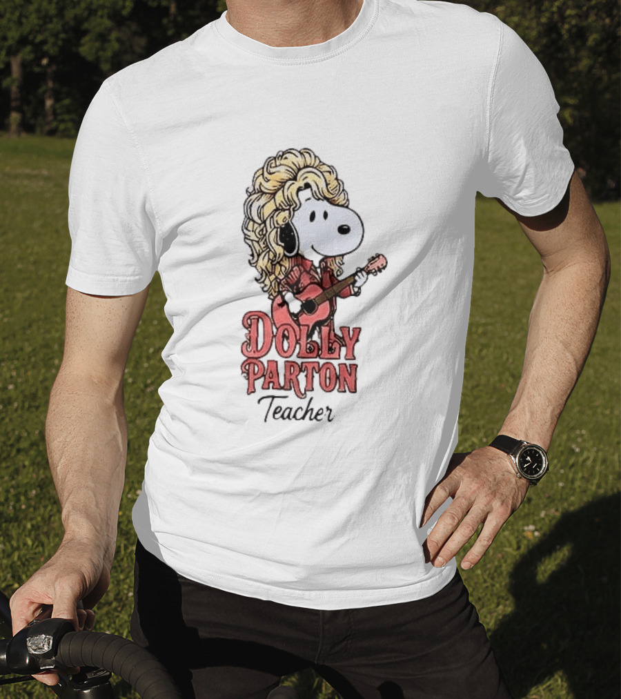 Dolly Parton Teacher Snoopy Plays Guitar T-Shirt