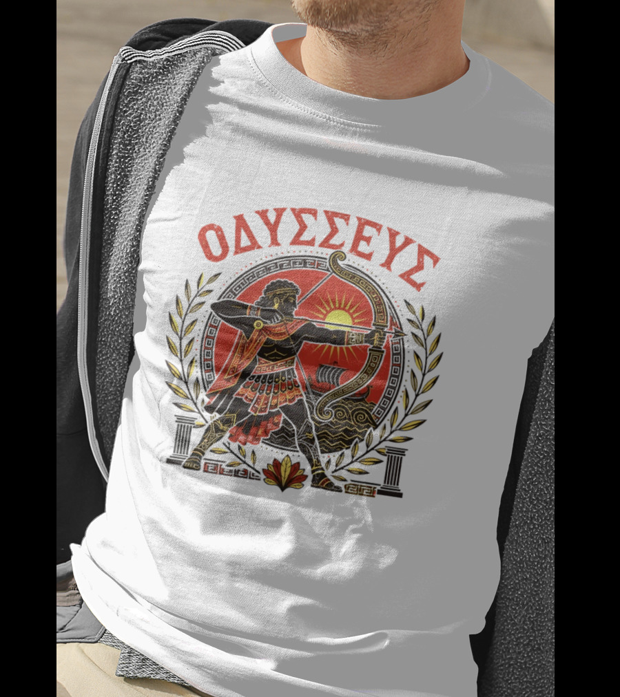 Odysseus Bow Greek Mythology Warrior Archery 2026 T-Shirt
