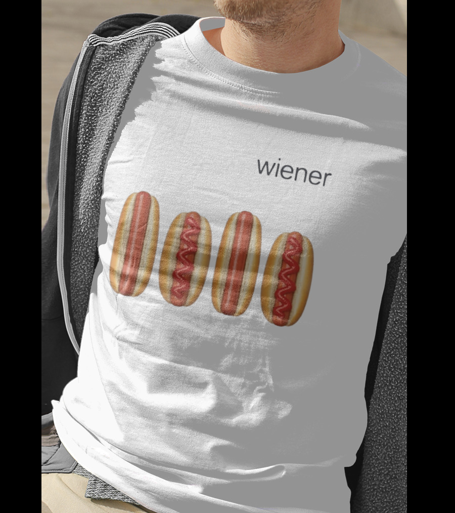 Wiener Hot Dog Ketchup Food Iconic Snack T-Shirt