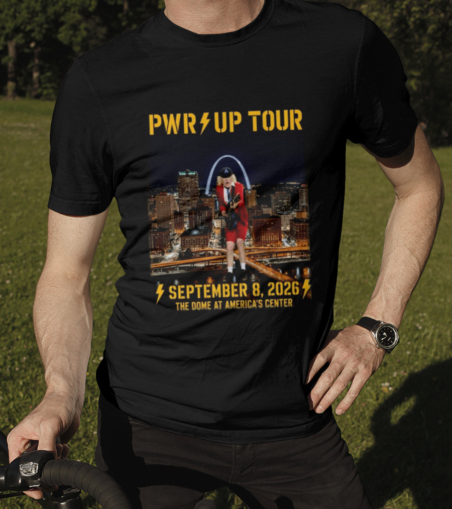Pwr Up Tour 2026 ACDC St. Louis MO Event The Dome At America's Center September 8 2026 T-Shirt