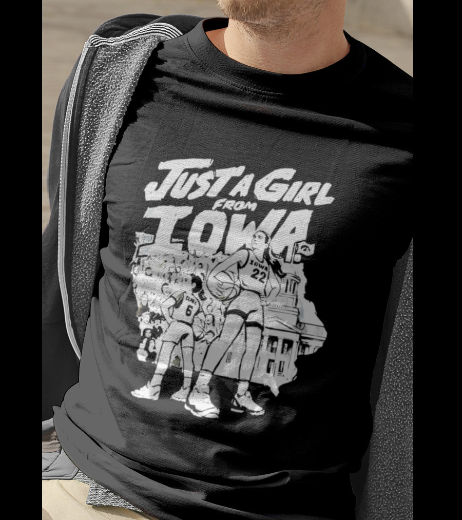 Caitlin Clark Just A Girl From Iowa Hawkeyes T-Shirt