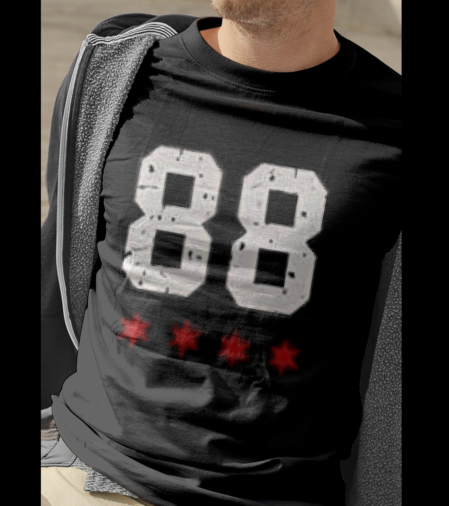 Chicago Blackhawks Showtime Returns 88 Three Red Stars T-Shirt