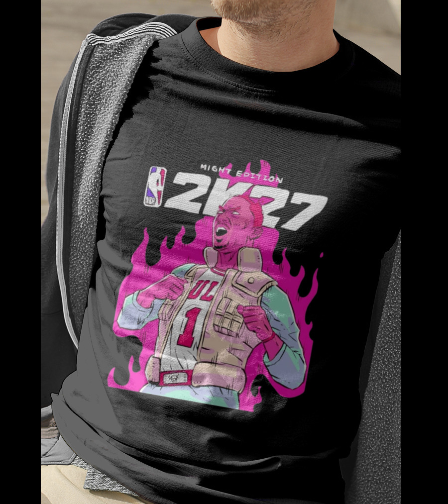 Derrick Rose Bulls NBA 2K27 Might Edition Basketball T-Shirt