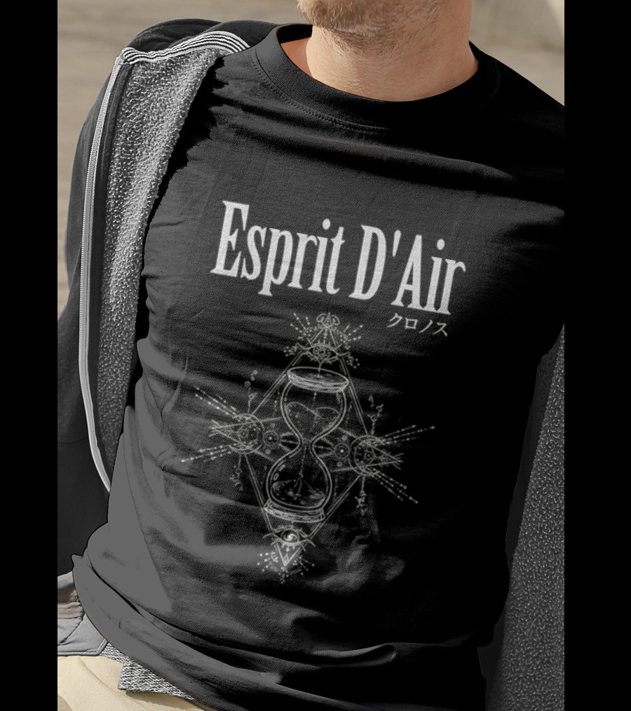 Esprit D'Air Chronos Japanese Text Symmetrical Work T-Shirt
