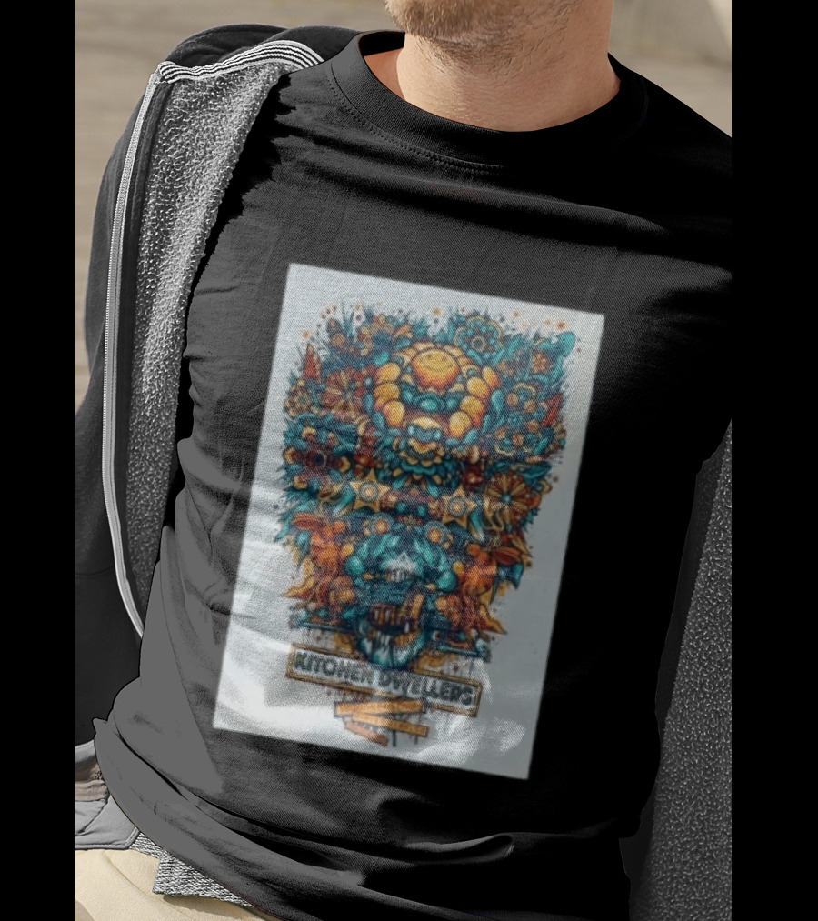 Kitchen Dwellers Winter Park CO July 24 25 2026 Tour Psychedelic Floral T-Shirt