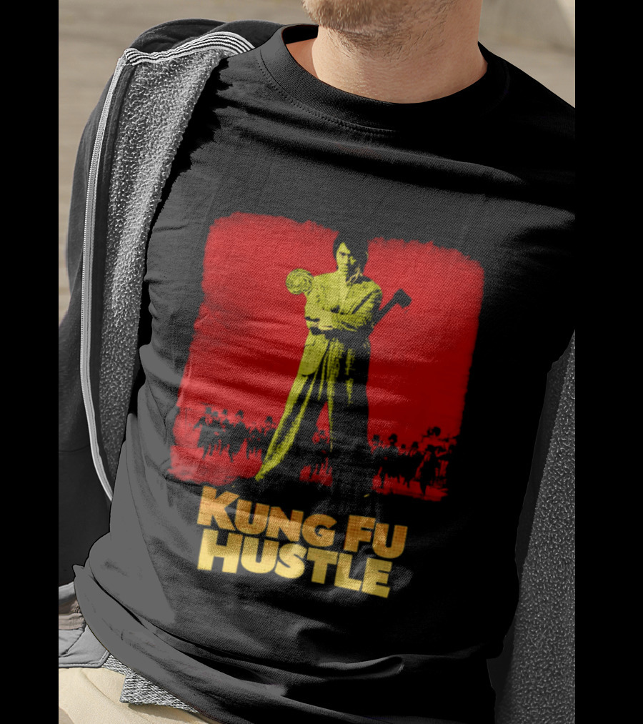 Kung Fu Hustle Axe Lollipop Scene Red T-Shirt