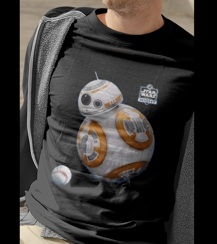 Star Wars Night BB 8 Baseball Event T-Shirt