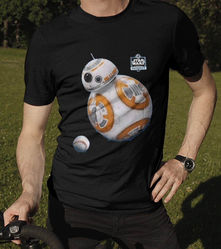 Star Wars Night BB 8 Baseball Event T-Shirt