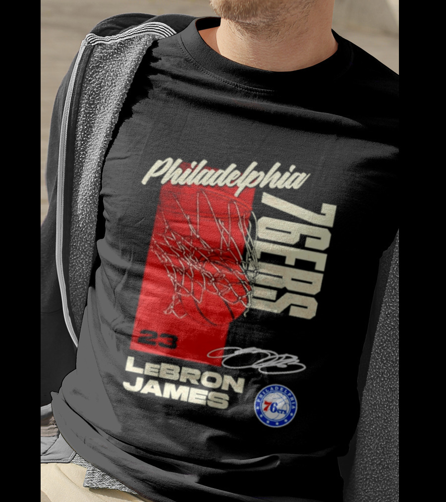LeBron James 23 Philadelphia 76ers Basketball T-Shirt