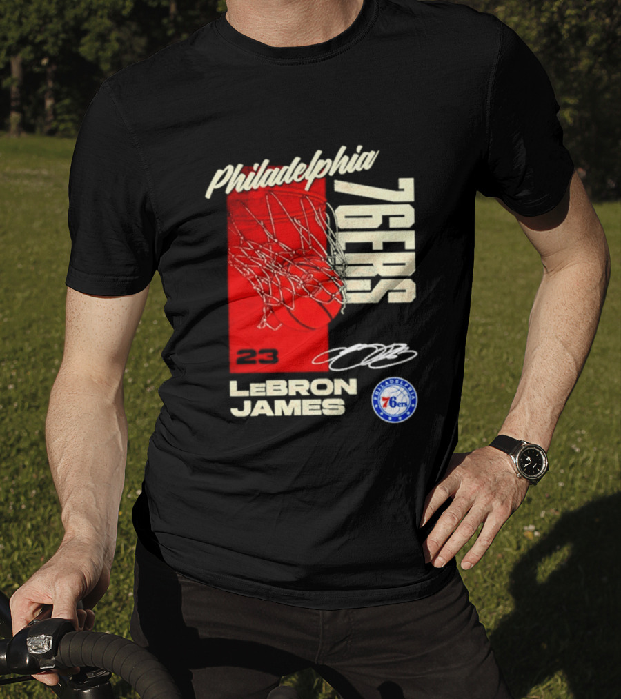 LeBron James 23 Philadelphia 76ers Basketball T-Shirt