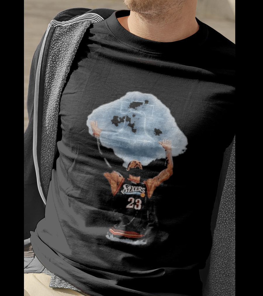 Philadelphia Sixers LeBron James 23 Liberty Bell Basketball T-Shirt