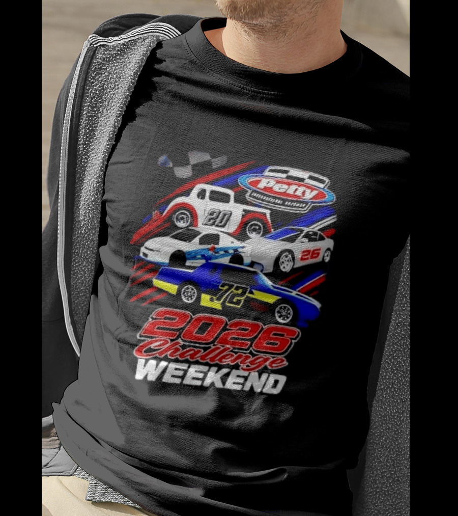 Petty International Raceway 2026 Challenge Weekend Race Cars 20 26 72 T-Shirt