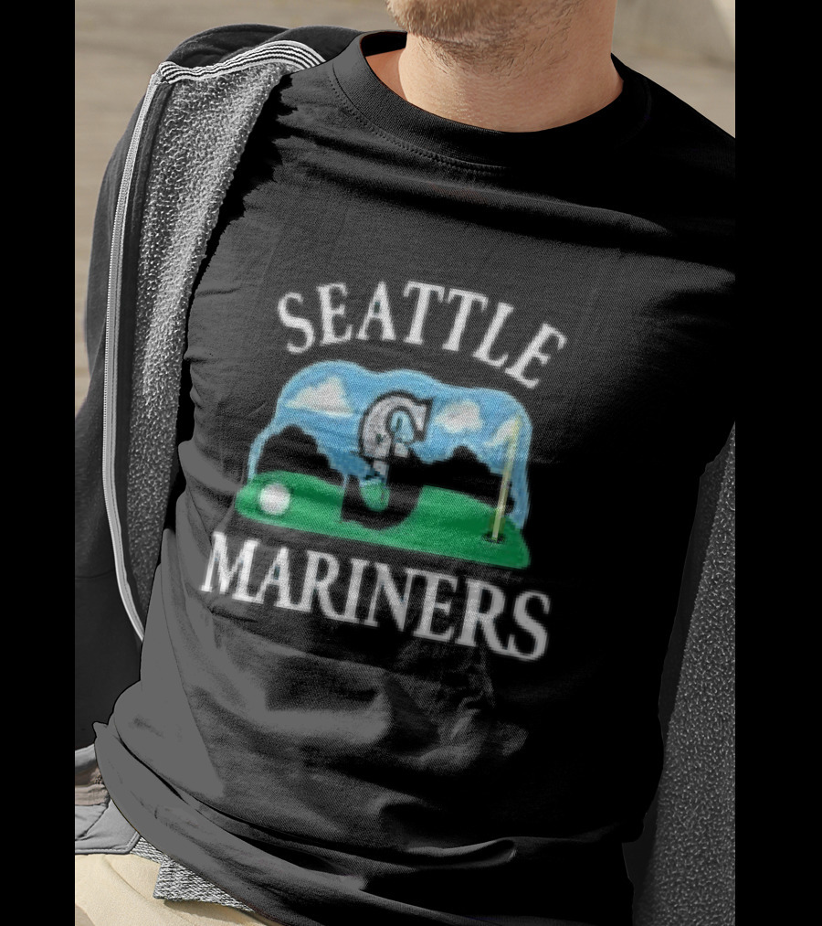 Seattle Mariners '47 Plackard Foundation Unicorn Golf T-Shirt