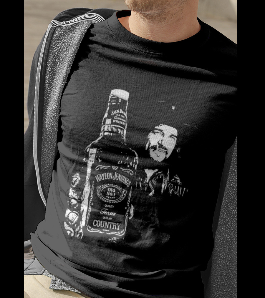 Waylon Jennings Old No 8 Brand Texas Country T-Shirt