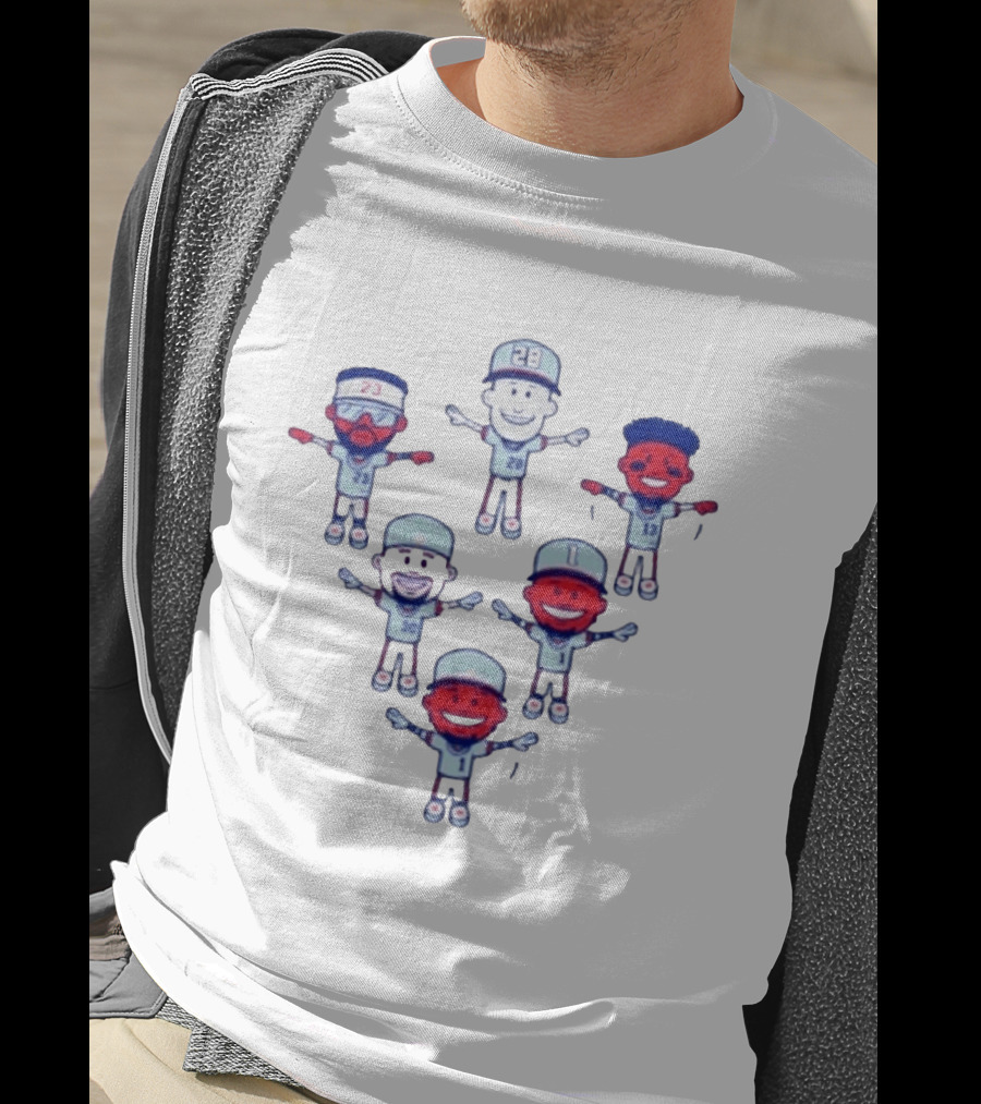 Chris Sale Keep Flying 2 Baseball Cartoon Characters With Numbers T-Shirt