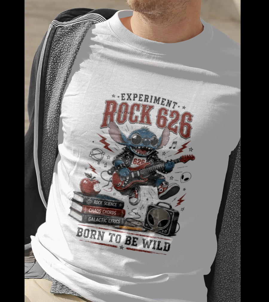 Experiment Rock 626 Born To Be Wild Music Science Chaos Chords Galactic Vibes T-Shirt