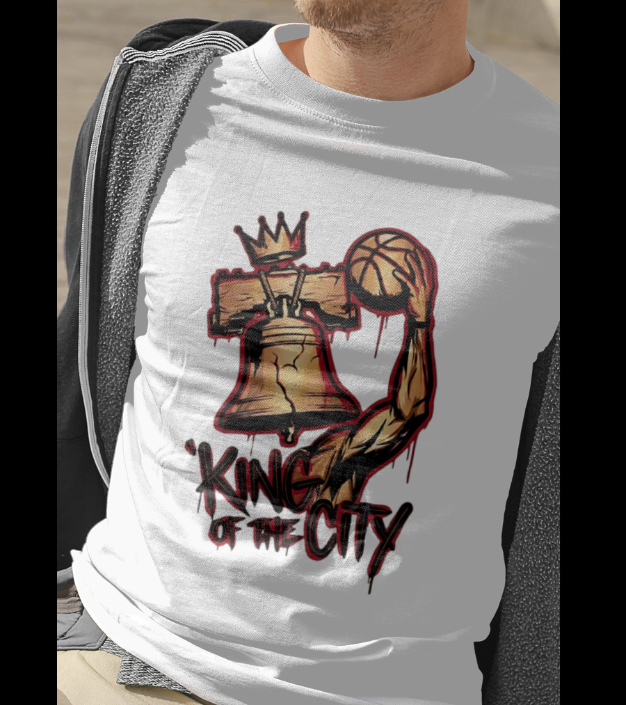 King Of The City Lebron James Basketball Philadelphia 76ers NBA 2026 T-Shirt