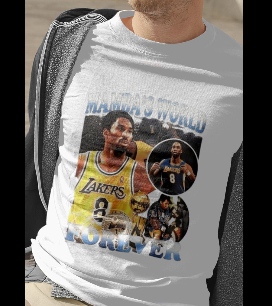 Mamba's World Forever Lakers Kobe Bryant 8 T-Shirt