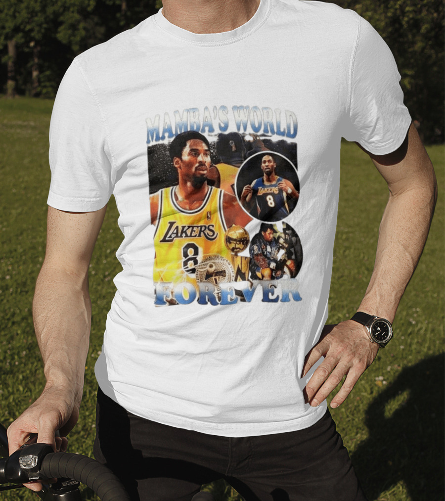 Mamba's World Forever Lakers Kobe Bryant 8 T-Shirt