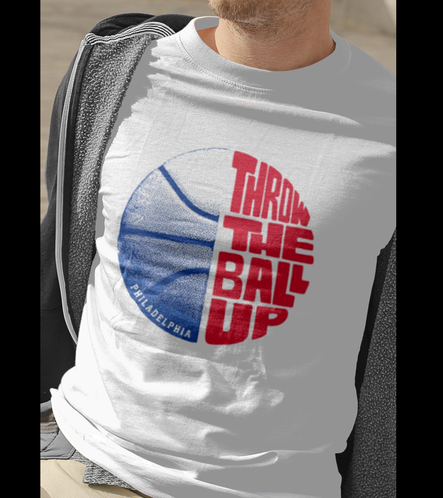 LeBron James Philadelphia 76ers Throw The Ball Up Basketball T-Shirt