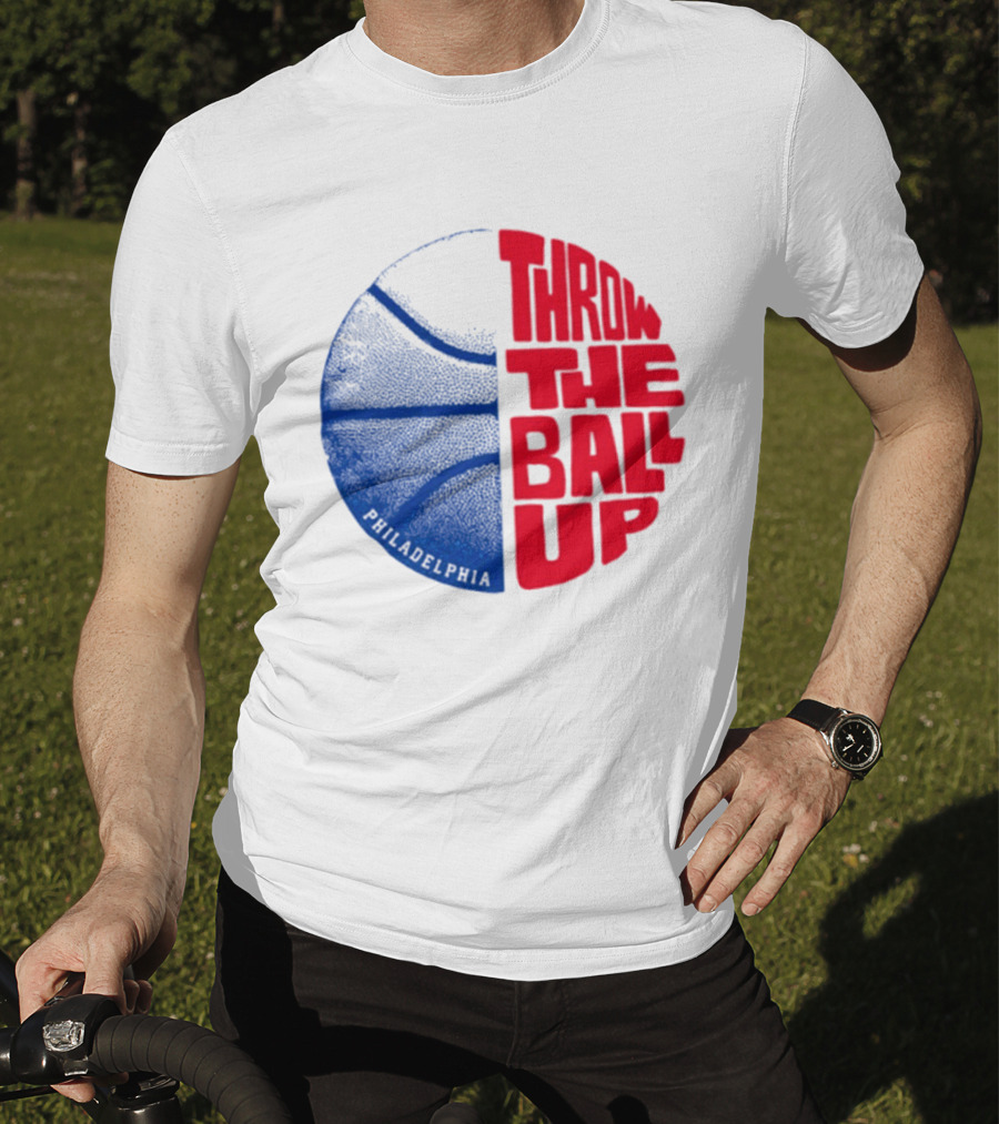 LeBron James Philadelphia 76ers Throw The Ball Up Basketball T-Shirt