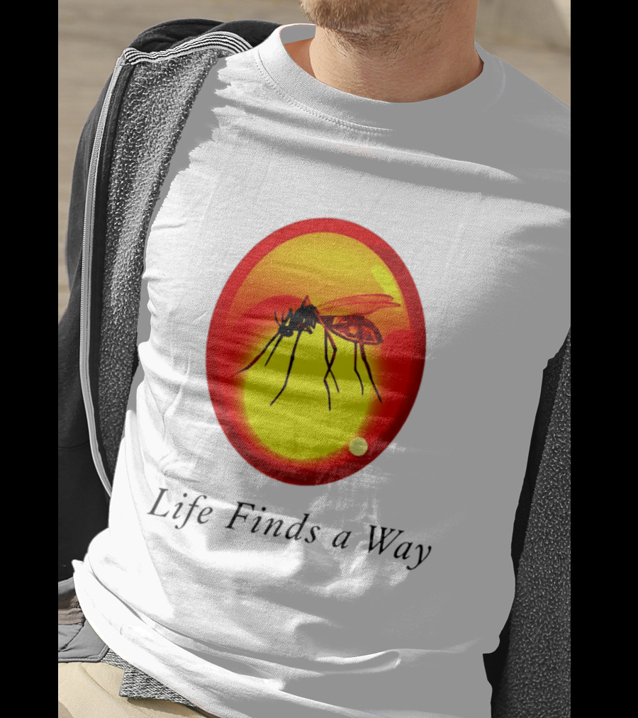 Mosquito In Amber Life Finds A Way Jurassic Park T-Shirt