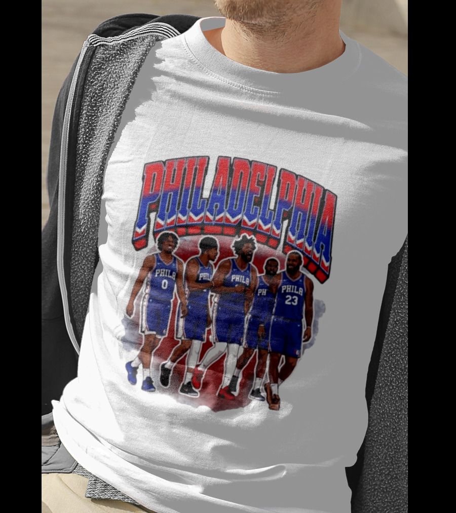 Philadelphia Basketball Starting 5 PHILA 23 0 T-Shirt
