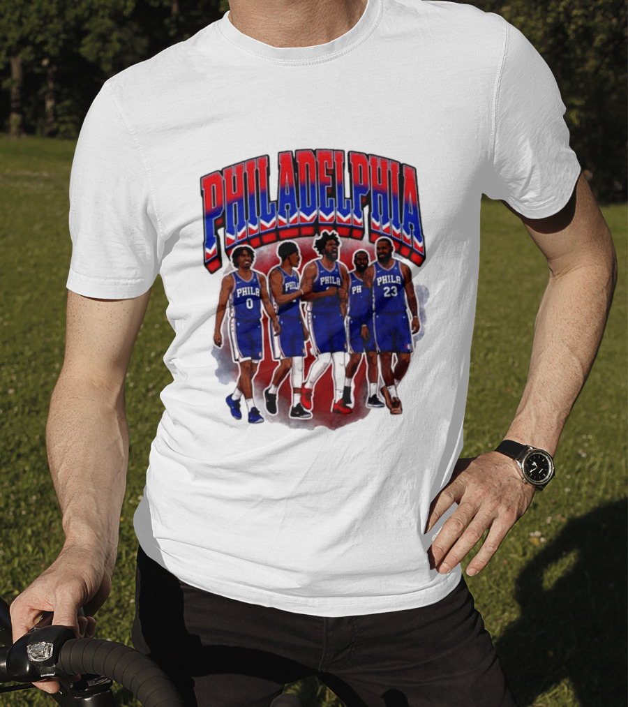 Philadelphia Basketball Starting 5 PHILA 23 0 T-Shirt