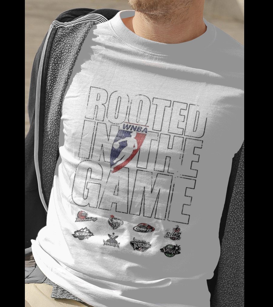 Rooted In The Game WNBA 2027 Basketball Iconic Red And Blue T-Shirt