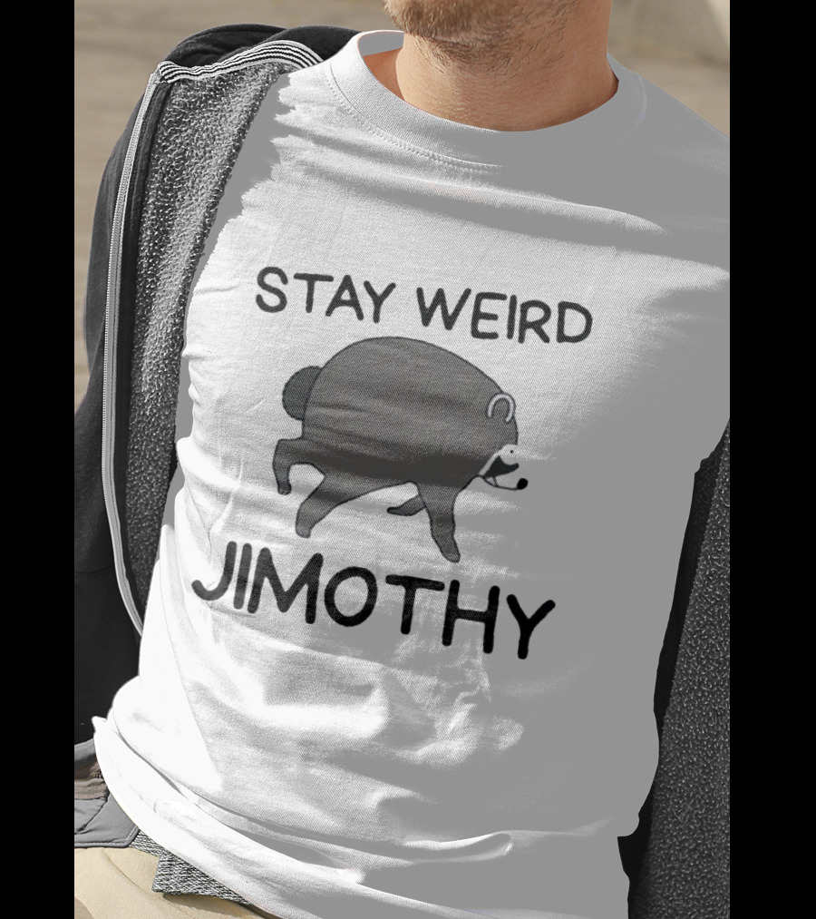 Stay Weird Jimothy Raccoon Retro Vibe T-Shirt