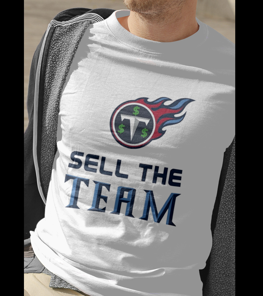 Tennessee Titans Sell The Team Dollar Symbol Flame T-Shirt