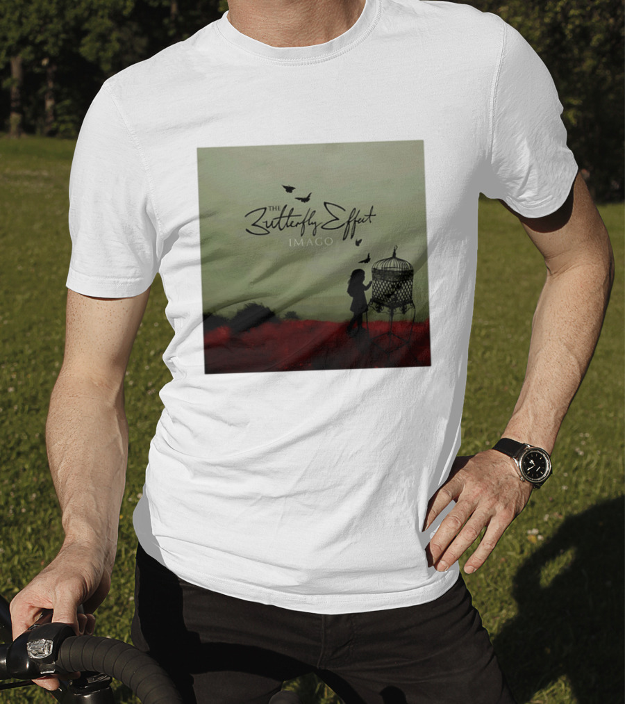 The Butterfly Effect IMAGO Silhouette With Birdcage And Butterflies T-Shirt