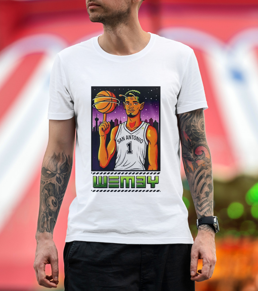 Wemby No 1 San Antonio Basketball Alien T-Shirt
