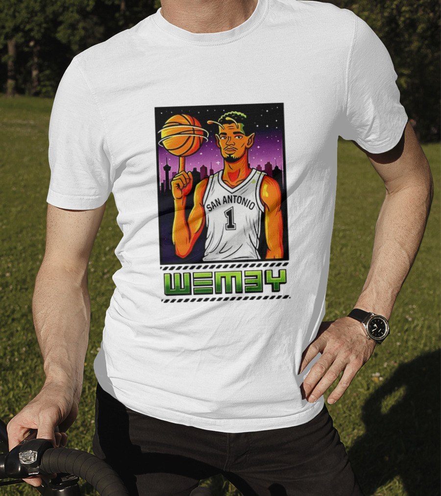 Wemby No 1 San Antonio Basketball Alien T-Shirt