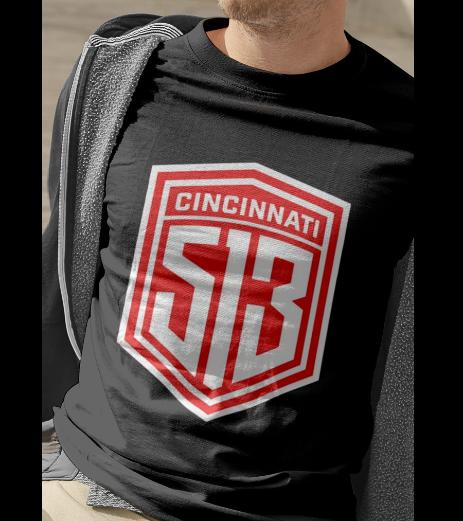 Cincinnati 513 Shield Emblem Area Code T-Shirt