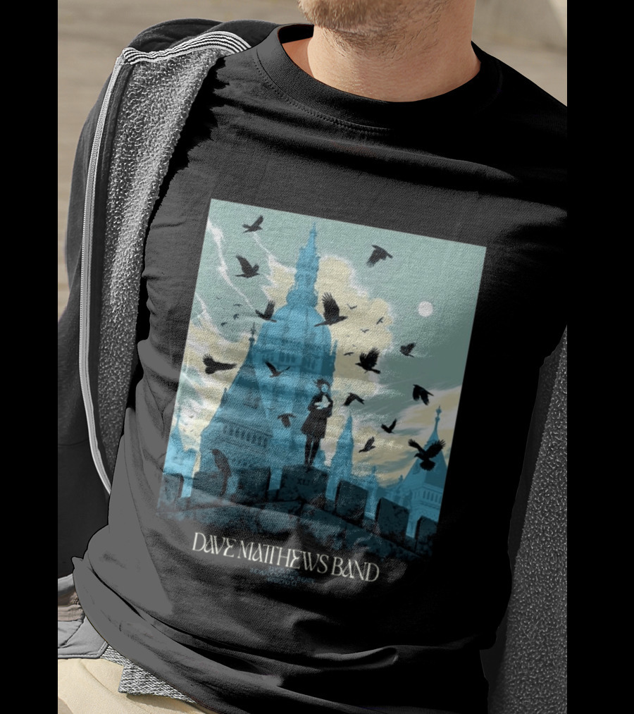 Dave Matthews Band Hartford CT 2026 The Meadows Music Theatre July 25 Event T-Shirt